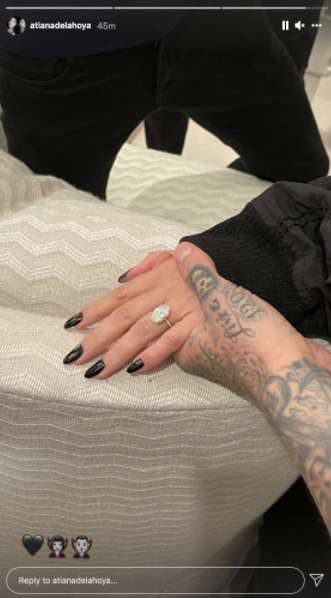Kourtney Kardashian Chose These Inky Black Nails for Her Engagement to Travis Barker