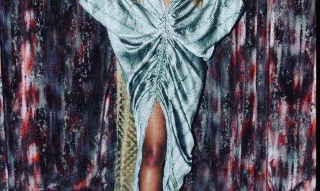 Candiace Dillard’s Striped Kimono Dress