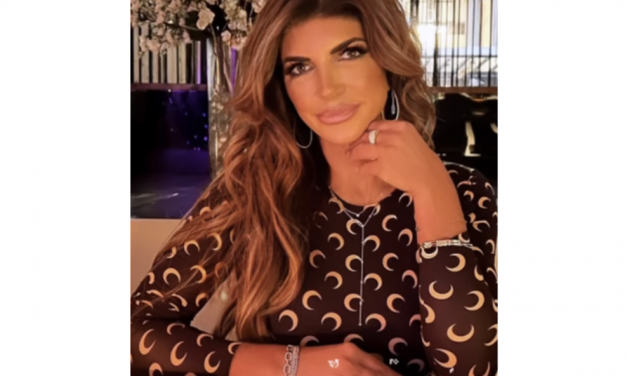 Teresa Giudice’s Brown Moon Print Top