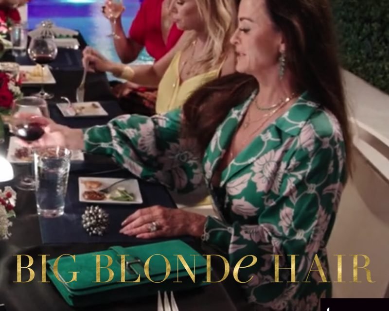 Kyle Richards’ Green Floral Maxi Dress