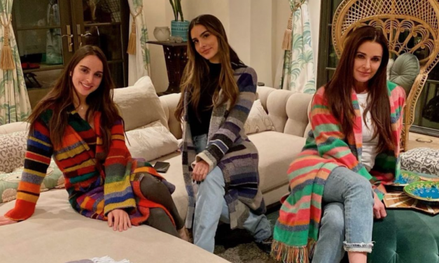 Kyle Richards’ Striped Fringe Cardigan