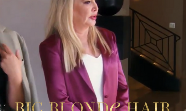 Shannon Beador’s Burgundy Satin Blazer