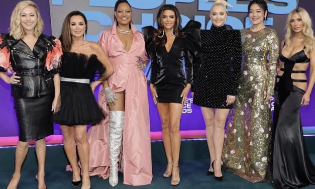 Kyle Richards’ Black Tulle Dress