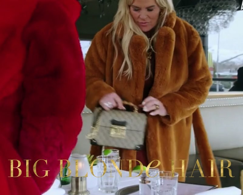 Heather Gay’s Camel Faux Fur Coat