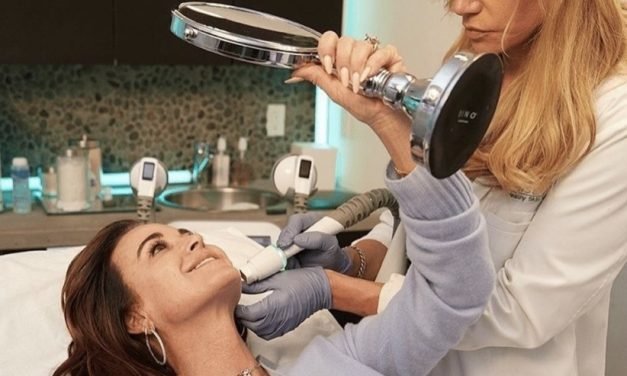 Kyle Richards’ Light Blue Cardigan