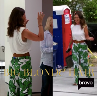 Julia Lemigova’s Palm Leaf Print Pants