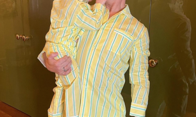 Kathy Hilton and Kyle Richards’ Striped Pajamas