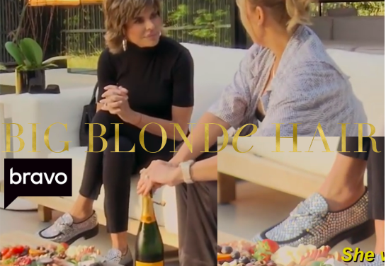 Lisa Rinna’s Crystal Embellished Loafers
