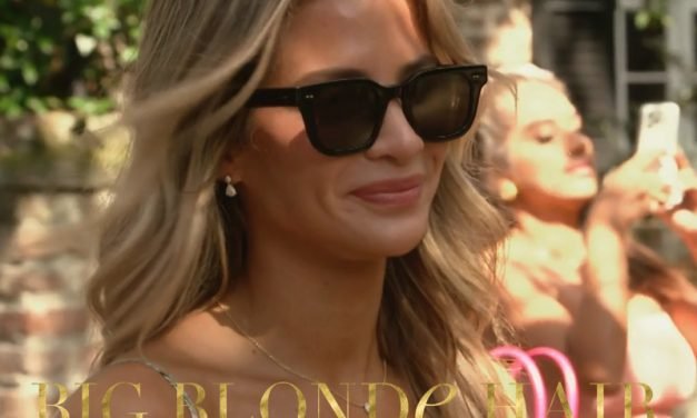 Naomie Olindo’s Black Square Sunglasses