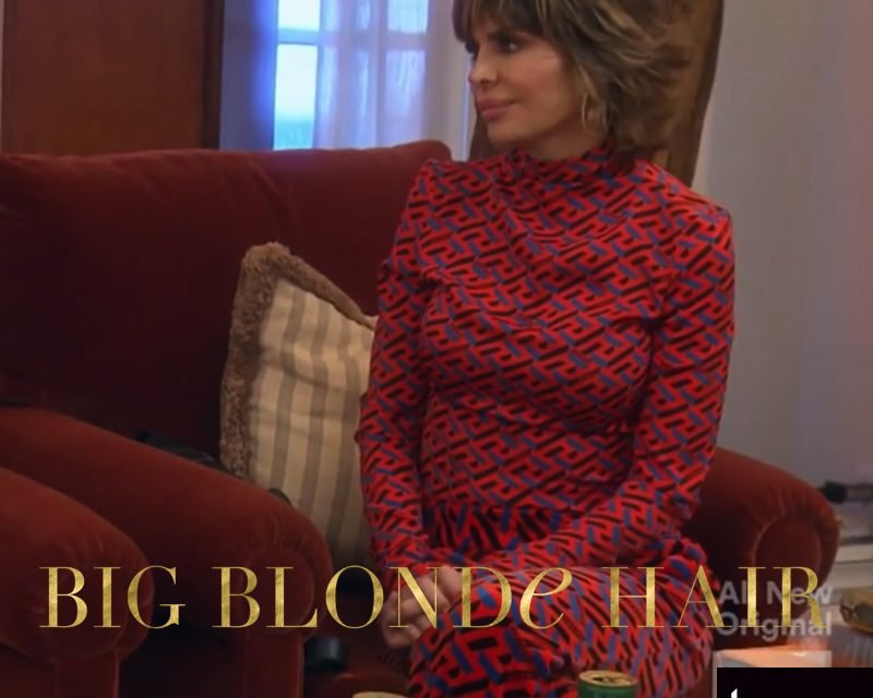 Lisa Rinna’s Red Printed Bodysuit and Pants