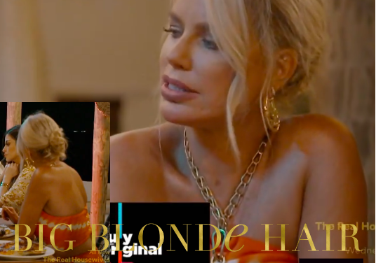 Caroline Stanbury’s Red Tie Dye Chain Dress