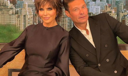 Lisa Rinna’s Black Puff Sleeve Dress