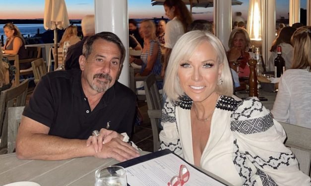 Margaret Josephs’ Black and White Printed Dress