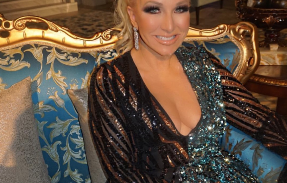 Erika Jayne’s Two Tone Sequin Jumpsuit