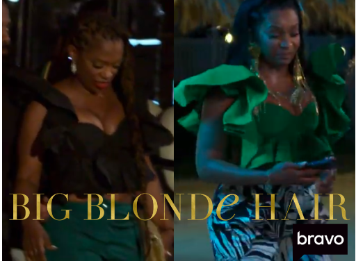 Kandi Burruss and Marlo Hampton’s Ruffled Tops