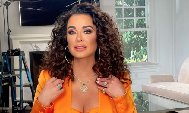 Leva Bonaparte’s Red Satin Bustier Top