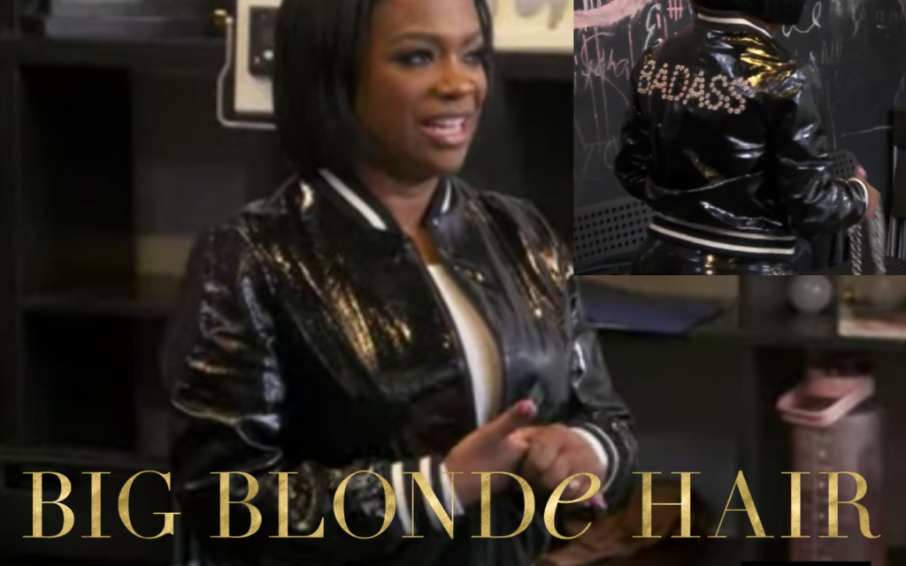 Kandi Burruss’ Black Bomber Jacket