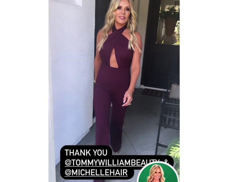 Tamra Judge’s Plum Cutout Jumpsuit