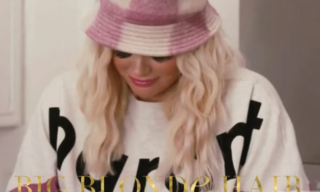 Kathryn Dennis’ Grey and Pink Marant Sweatshirt