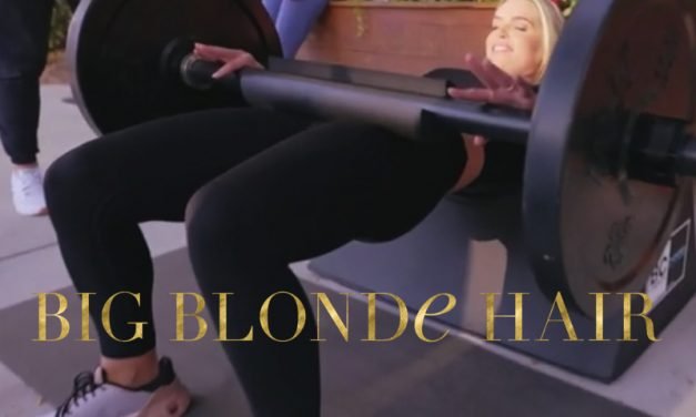 Madison LeCroy’s Grey and Pink Running Shoes