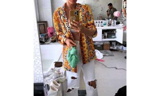 Caroline Stanbury’s White Distressed Jeans