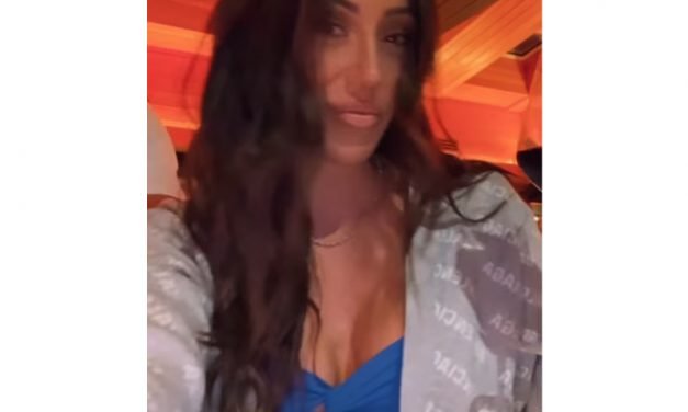 Melissa Gorga’s Grey Balenciaga Cardigan