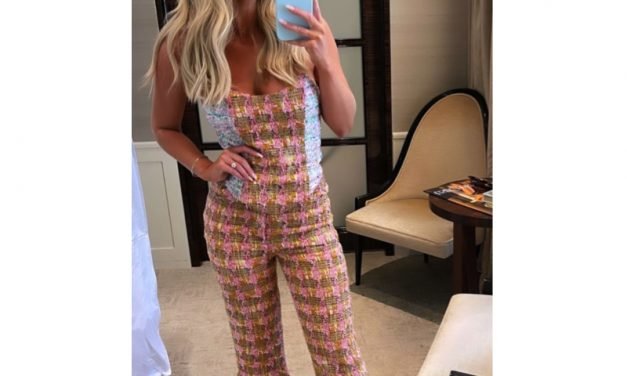 Madison LeCroy’s Tweed Top and Pants