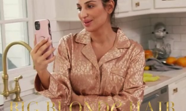 Leva Bonaparte’s Rose Gold Leopard Pajamas