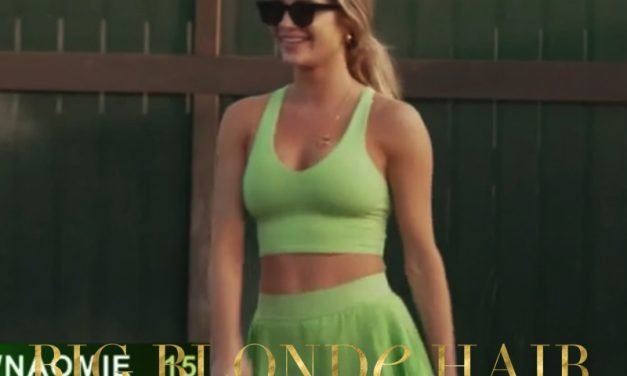 Naomie Olindo’s Green Tennis Outfit