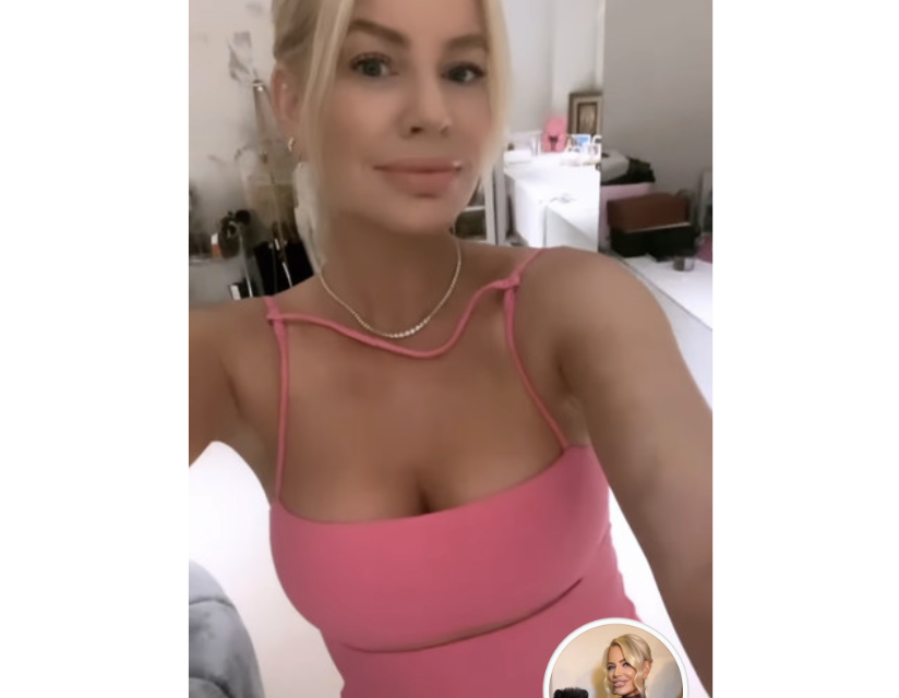 Caroline Stanbury’s Pink Cutout Maxi Dress