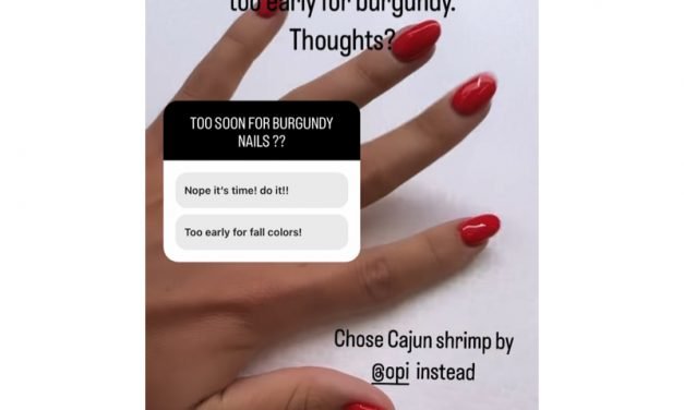 Nicole Martin’s Fall Red Nail Polish