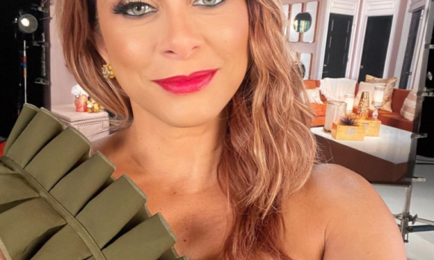 Robyn Dixon’s Green Ruffle Confessional Dress