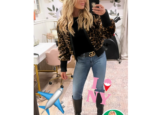 Tamra Judge’s Leopard Fur Bomber Jacket
