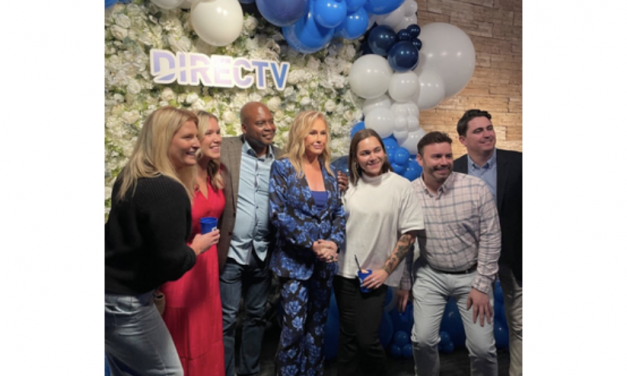 Kathy Hilton’s Blue Floral Suit