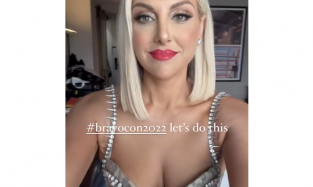 Gina Kirschenheiter’s Leopard Embellished Dress