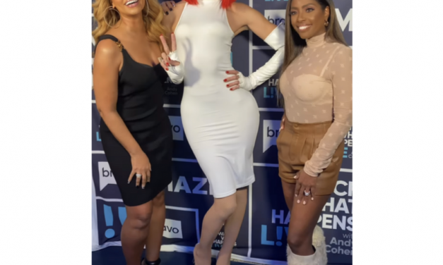 Gizelle Bryant’s Black Dress on WWHL