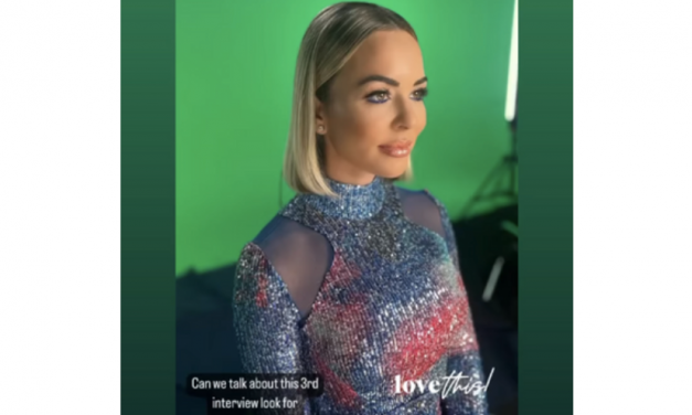 Nicole Martin’s Sequin Mesh Dress