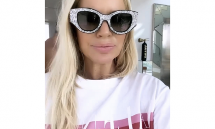 Caroline Stanbury’s Black Crystal Embellished Sunglasses
