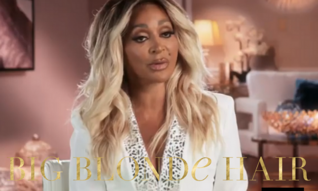 Karen Huger’s White Embellished Confessional Blazer