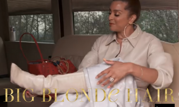 Robyn Dixon’s Cream Leather Boots