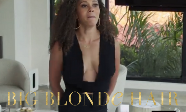 Ashley Darby’s Black Cross Front Crop Top