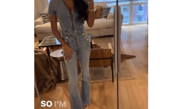 Ciara Miller’s Denim Jumpsuit