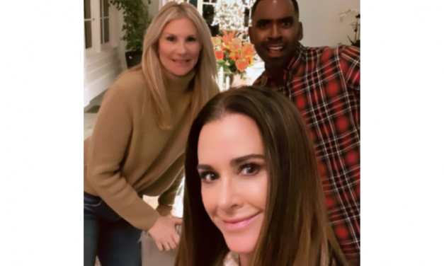 Kyle Richards’ Hooded Bear Sweater