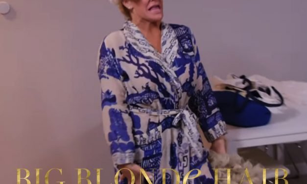 Heather Gay’s Blue Printed Robe