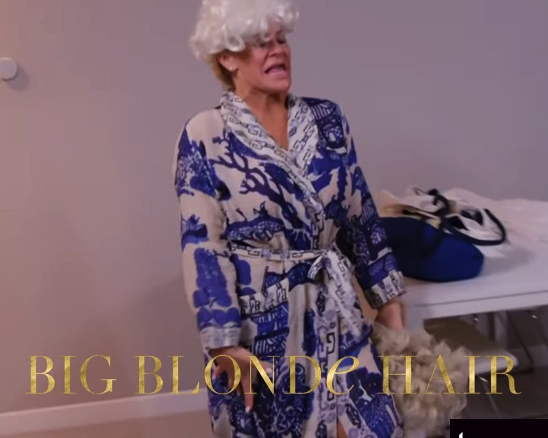 Heather Gay’s Blue Printed Robe