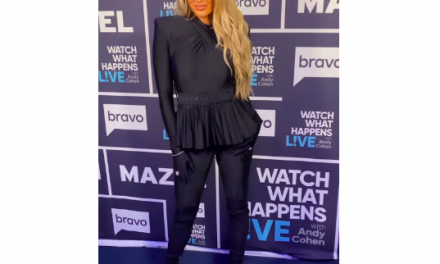 Whitney Rose’s Black Gloved Jumpsuit on Watch What Happens Live