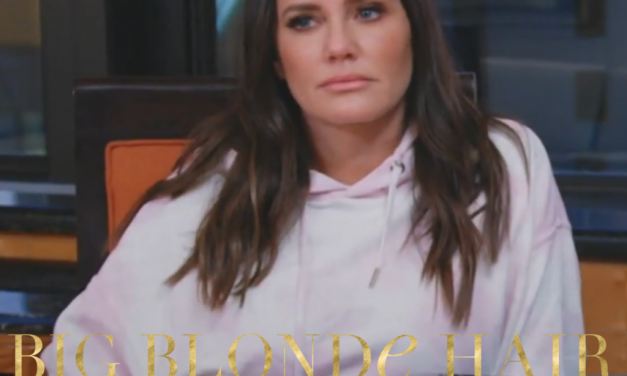 Meredith Marks’ Pink and White Tie Dye Hoodie