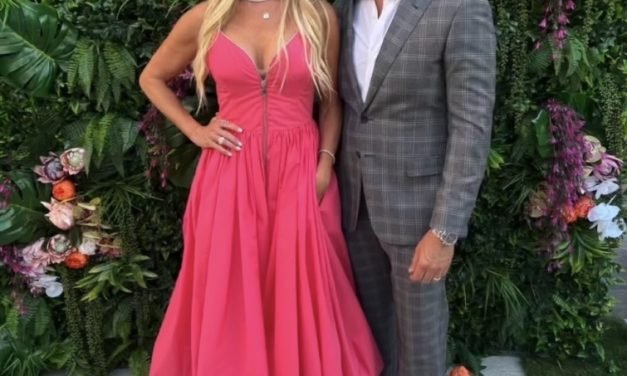 Angie Harrington’s Pink Zip Up Dress