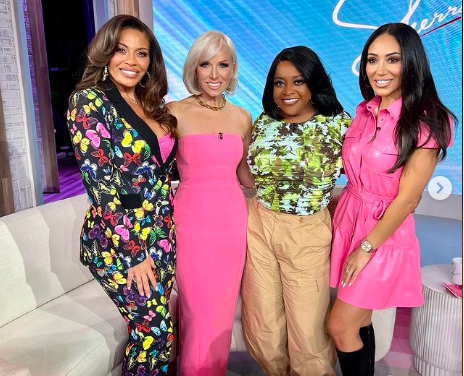 Margaret Josephs’ Pink Strapless Midi Dress