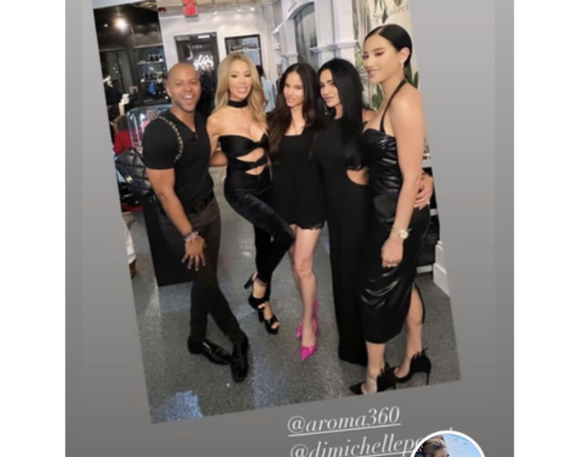 Lisa Hochstein’s Black Velvet Cutout Jumpsuit